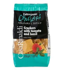 Casa Rinaldi Crackers Italiens Tomate & Basilic – Biscuits Salés - 250 g