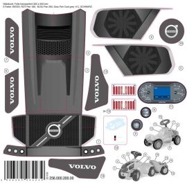 rolly toys Aufkleber Minitrac Volvo Bogen – Ersatz-Sticker für Rutscher (25800020000)