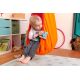 LA SIESTA Joki Foxy – Organic Cotton Childrens Hanging Nest Chair with Suspension Set (Fox / Orange)