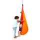 LA SIESTA Joki Foxy – Organic Cotton Childrens Hanging Nest Chair with Suspension Set (Fox / Orange)