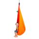 LA SIESTA Joki Foxy – Organic Cotton Childrens Hanging Nest Chair with Suspension Set (Fox / Orange)