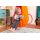 LA SIESTA Joki Foxy – Organic Cotton Childrens Hanging Nest Chair with Suspension Set (Fox / Orange)