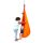 LA SIESTA Joki Foxy – Organic Cotton Childrens Hanging Nest Chair with Suspension Set (Fox / Orange)