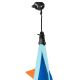 LA SIESTA Joki Dolphy – Organic Cotton Childrens Hanging Nest Chair with Suspension Set (Dolphin / Blue)