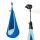 LA SIESTA Joki Dolphy – Organic Cotton Childrens Hanging Nest Chair with Suspension Set (Dolphin / Blue)