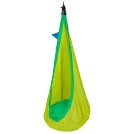 LA SIESTA Joki Froggy – Nid Suspendu Enfant en Coton Bio avec Kit de Fixation (Grenouille / Vert)