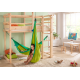 LA SIESTA Joki Froggy – Nid Suspendu Enfant en Coton Bio avec Kit de Fixation (Grenouille / Vert)