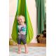 LA SIESTA Joki Froggy – Nid Suspendu Enfant en Coton Bio avec Kit de Fixation (Grenouille / Vert)