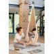 LA SIESTA Joki Teddy – Organic Cotton Childrens Hanging Nest Chair with Suspension Set (Teddy Bear / Beige-Brown)
