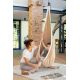 LA SIESTA Joki Teddy – Organic Cotton Childrens Hanging Nest Chair with Suspension Set (Teddy Bear / Beige-Brown)