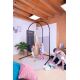 LA SIESTA Joki Teddy – Organic Cotton Childrens Hanging Nest Chair with Suspension Set (Teddy Bear / Beige-Brown)