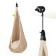 LA SIESTA Joki Teddy – Organic Cotton Childrens Hanging Nest Chair with Suspension Set (Teddy Bear / Beige-Brown)