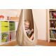 LA SIESTA Joki Teddy – Organic Cotton Childrens Hanging Nest Chair with Suspension Set (Teddy Bear / Beige-Brown)