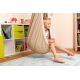 LA SIESTA Joki Teddy – Organic Cotton Childrens Hanging Nest Chair with Suspension Set (Teddy Bear / Beige-Brown)