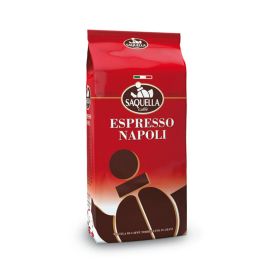 Saquella Miscela Espresso Napoli aromatischer und kräftiger Geschmack 1 Kg ganze Bohne