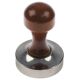 Kaffeepresser Tamper Edelstahl mit Holzgriff  D1...