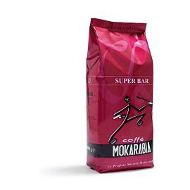 Mokarabia Super Bar 1 kg Whole Coffee Beans – Velvety, Creamy & Full-Bodied Italian Espresso