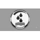 Symbol Wasser Ø 50 mm | ID Ø 39 mm | Chrom...